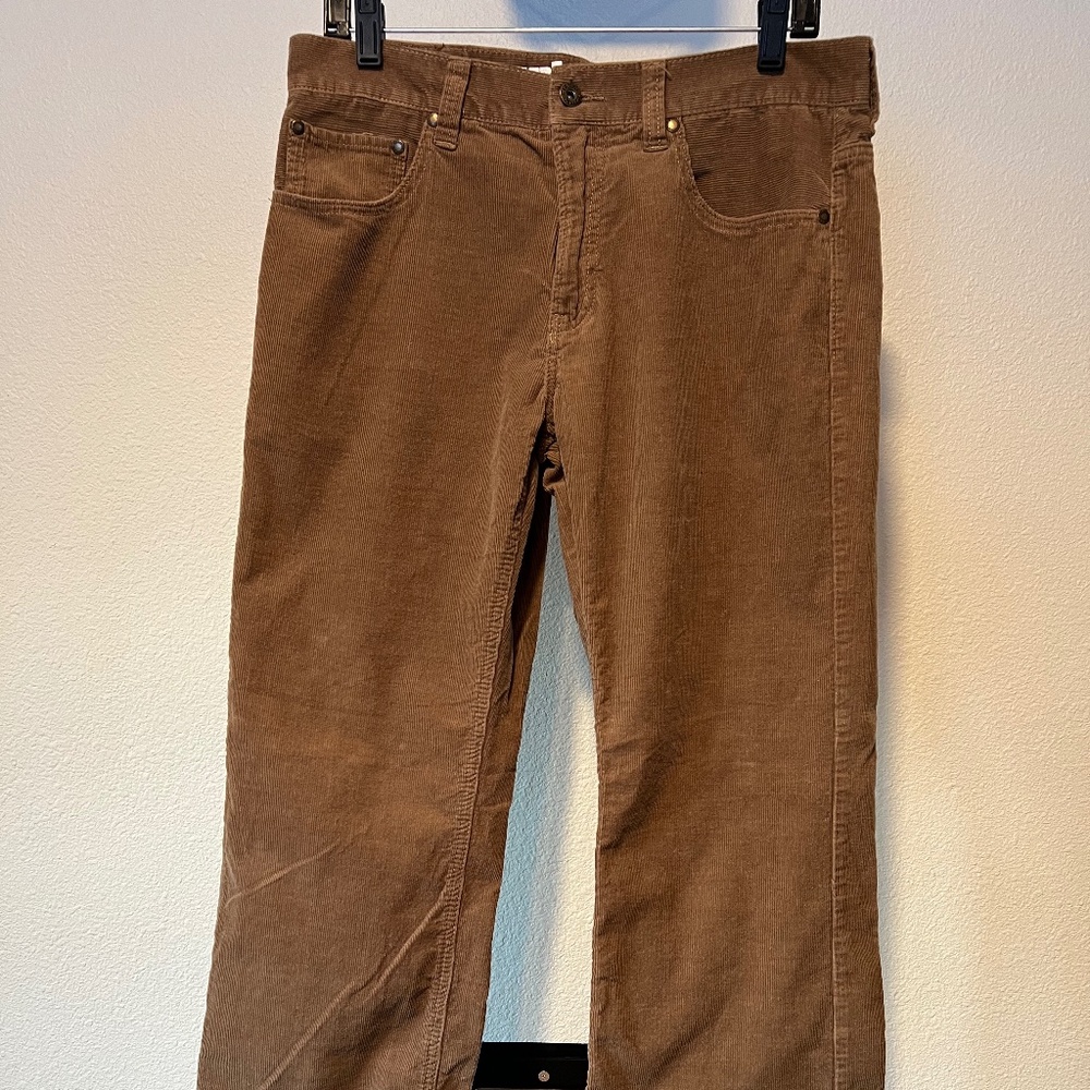 Men's Urban Pipeline Relaxed Straight Light Brown Corduroy Pants (32" w; 32" i)
